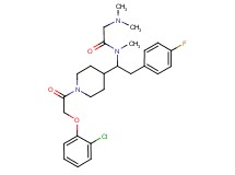 N~1~-[1-{1-[(2-chlorophenoxy)acetyl]-4-piperidinyl}-2-(4-fluorophenyl)ethyl]-N~1~,N~2~,N~2~-trimethylglycinamide