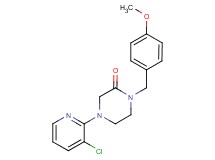 4-(3-chloro-2-pyridinyl)-1-(4-methoxybenzyl)-2-piperazinone