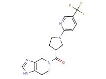 5-({1-[5-(trifluoromethyl)pyridin-2-yl]pyrrolidin-3-yl}carbonyl)-4,5,6,7-tetrahydro-1H-imidazo[4,5-c]pyridine