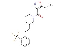 1-[(5-ethyl-4-isoxazolyl)carbonyl]-3-{2-[2-(trifluoromethyl)phenyl]ethyl}piperidine