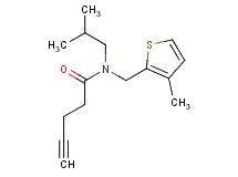 N-isobutyl-N-[(3-methyl-2-thienyl)methyl]pent-4-ynamide