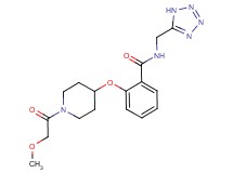 2-{[1-(methoxyacetyl)piperidin-4-yl]oxy}-N-(1H-tetrazol-5-ylmethyl)benzamide
