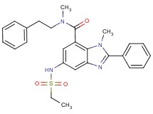 5-[(ethylsulfonyl)amino]-N,1-dimethyl-2-phenyl-N-(2-phenylethyl)-1H-benzimidazole-7-carboxamide