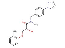 2-hydroxy-N-methyl-3-(2-methylphenoxy)-N-[4-(1H-pyrazol-1-yl)benzyl]propanamide