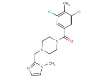 1-(3,5-dichloro-4-methylbenzoyl)-4-[(1-methyl-1H-imidazol-2-yl)methyl]piperazine