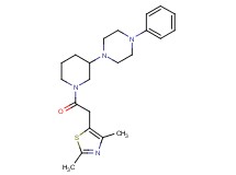 1-{1-[(2,4-dimethyl-1,3-thiazol-5-yl)acetyl]-3-piperidinyl}-4-phenylpiperazine