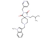 1-(3-methylbutyl)-8-[(1-methyl-1H-indol-3-yl)methyl]-3-(3-pyridinylmethyl)-1,3,8-triazaspiro[4.5]decane-2,4-dione