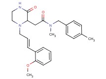 2-{1-[(2E)-3-(2-methoxyphenyl)-2-propen-1-yl]-3-oxo-2-piperazinyl}-N-methyl-N-(4-methylbenzyl)acetamide