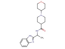 N-[1-(1H-benzimidazol-2-yl)ethyl]-1-(tetrahydro-2H-pyran-4-yl)piperidine-4-carboxamide