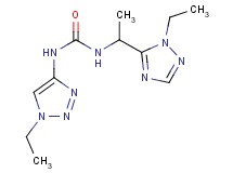 N-(1-ethyl-1H-1,2,3-triazol-4-yl)-N'-[1-(1-ethyl-1H-1,2,4-triazol-5-yl)ethyl]urea