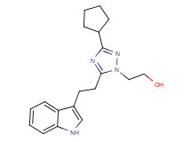 2-{3-cyclopentyl-5-[2-(1H-indol-3-yl)ethyl]-1H-1,2,4-triazol-1-yl}ethanol