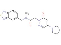 N-(2,1,3-benzothiadiazol-5-ylmethyl)-N-methyl-2-(6-oxo-4-pyrrolidin-1-ylpyridazin-1(6H)-yl)acetamide