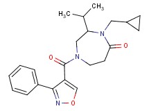 4-(cyclopropylmethyl)-3-isopropyl-1-[(3-phenylisoxazol-4-yl)carbonyl]-1,4-diazepan-5-one