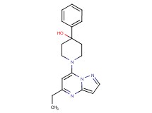 1-(5-ethylpyrazolo[1,5-a]pyrimidin-7-yl)-4-phenyl-4-piperidinol