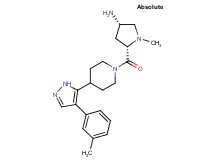 (3S,5S)-1-methyl-5-({4-[4-(3-methylphenyl)-1H-pyrazol-5-yl]piperidin-1-yl}carbonyl)pyrrolidin-3-amine