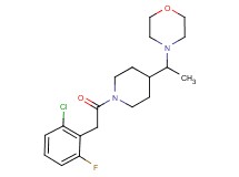 4-(1-{1-[(2-chloro-6-fluorophenyl)acetyl]-4-piperidinyl}ethyl)morpholine