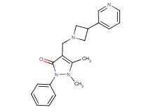 1,5-dimethyl-2-phenyl-4-[(3-pyridin-3-ylazetidin-1-yl)methyl]-1,2-dihydro-3H-pyrazol-3-one