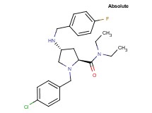 (4R)-1-(4-chlorobenzyl)-N,N-diethyl-4-[(4-fluorobenzyl)amino]-L-prolinamide