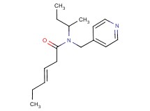 (3E)-N-(sec-butyl)-N-(pyridin-4-ylmethyl)hex-3-enamide