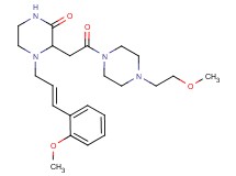 3-{2-[4-(2-methoxyethyl)-1-piperazinyl]-2-oxoethyl}-4-[(2E)-3-(2-methoxyphenyl)-2-propen-1-yl]-2-piperazinone