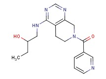 1-{[7-(pyridin-3-ylcarbonyl)-5,6,7,8-tetrahydropyrido[3,4-d]pyrimidin-4-yl]amino}butan-2-ol