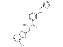 N-methyl-N-[(7-methyl-1H-benzimidazol-2-yl)methyl]-3-[(2-thienylmethyl)amino]benzamide