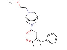 2-{2-[(1R*,5R*)-6-(2-methoxyethyl)-3,6-diazabicyclo[3.2.2]non-3-yl]-2-oxoethyl}-3-phenylcyclopent-2-en-1-one