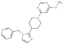4-methoxy-6-{4-[1-(pyridin-3-ylmethyl)-1H-imidazol-2-yl]piperidin-1-yl}pyrimidine