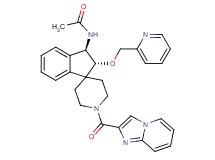 N-[(2R*,3R*)-1'-(imidazo[1,2-a]pyridin-2-ylcarbonyl)-2-(2-pyridinylmethoxy)-2,3-dihydrospiro[indene-1,4'-piperidin]-3-yl]acetamide