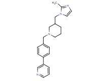 3-[4-({3-[(2-methyl-1H-imidazol-1-yl)methyl]-1-piperidinyl}methyl)phenyl]pyridine