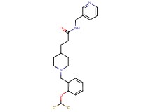 3-{1-[2-(difluoromethoxy)benzyl]-4-piperidinyl}-N-(3-pyridinylmethyl)propanamide