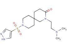 2-[2-(dimethylamino)ethyl]-9-(1H-pyrazol-4-ylsulfonyl)-2,9-diazaspiro[5.5]undecan-3-one