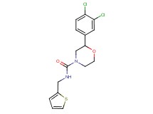 2-(3,4-dichlorophenyl)-N-(2-thienylmethyl)morpholine-4-carboxamide
