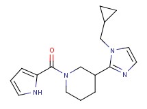 3-[1-(cyclopropylmethyl)-1H-imidazol-2-yl]-1-(1H-pyrrol-2-ylcarbonyl)piperidine