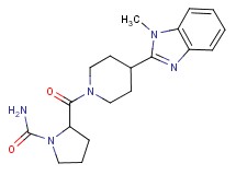 2-{[4-(1-methyl-1H-benzimidazol-2-yl)-1-piperidinyl]carbonyl}-1-pyrrolidinecarboxamide