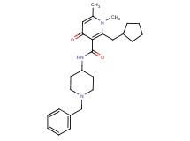 N-(1-benzyl-4-piperidinyl)-2-(cyclopentylmethyl)-1,6-dimethyl-4-oxo-1,4-dihydro-3-pyridinecarboxamide