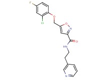 5-[(2-chloro-4-fluorophenoxy)methyl]-N-[2-(3-pyridinyl)ethyl]-3-isoxazolecarboxamide