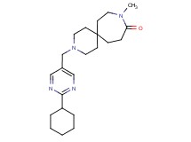 3-[(2-cyclohexylpyrimidin-5-yl)methyl]-9-methyl-3,9-diazaspiro[5.6]dodecan-10-one