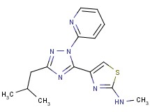 4-(3-isobutyl-1-pyridin-2-yl-1H-1,2,4-triazol-5-yl)-N-methyl-1,3-thiazol-2-amine