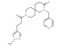 9-[3-(1-methyl-1H-pyrazol-4-yl)propanoyl]-2-(pyridin-4-ylmethyl)-2,9-diazaspiro[5.5]undecan-3-one