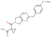 1-{[2-(4-methoxybenzyl)-5,7-dihydro-6H-pyrrolo[3,4-d]pyrimidin-6-yl]carbonyl}cyclopropanecarboxamide