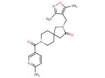 2-[(3,5-dimethylisoxazol-4-yl)methyl]-8-[(6-methylpyridin-3-yl)carbonyl]-2,8-diazaspiro[4.5]decan-3-one