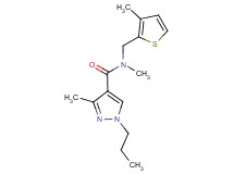 N,3-dimethyl-N-[(3-methyl-2-thienyl)methyl]-1-propyl-1H-pyrazole-4-carboxamide