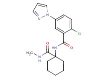 2-chloro-N-{1-[(methylamino)carbonyl]cyclohexyl}-5-(1H-pyrazol-1-yl)benzamide