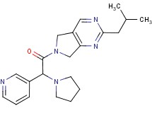 2-isobutyl-6-[pyridin-3-yl(pyrrolidin-1-yl)acetyl]-6,7-dihydro-5H-pyrrolo[3,4-d]pyrimidine