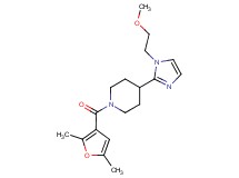 1-(2,5-dimethyl-3-furoyl)-4-[1-(2-methoxyethyl)-1H-imidazol-2-yl]piperidine