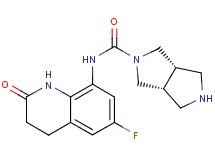 rel-(3aR,6aS)-N-(6-fluoro-2-oxo-1,2,3,4-tetrahydro-8-quinolinyl)hexahydropyrrolo[3,4-c]pyrrole-2(1H)-carboxamide hydrochloride