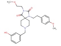 8-(3-hydroxybenzyl)-3-(2-methoxyethyl)-1-[2-(4-methoxyphenyl)ethyl]-1,3,8-triazaspiro[4.5]decane-2,4-dione