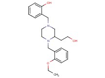 2-{[4-(2-ethoxybenzyl)-3-(2-hydroxyethyl)-1-piperazinyl]methyl}phenol