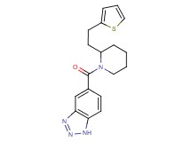5-({2-[2-(2-thienyl)ethyl]-1-piperidinyl}carbonyl)-1H-1,2,3-benzotriazole